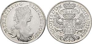 Maria Theresia 1740-1780 - 1/2 Taler 1751 ... 