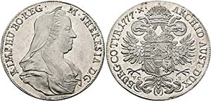 Maria Theresia 1740-1780 - 1/2 Taler 1777 ... 