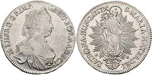 Maria Theresia 1740-1780 - 1/2 Taler 1757 KB ... 