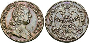 Franz I. Stefan 1745-1765 - Kreuzer 1760 H ... 