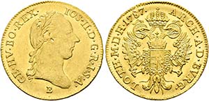 Josef II. 1765-1790 - Dukat (3,49g) 1787 B ... 