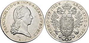 Franz II. 1792-1806-(1835) - Taler 1792 A ... 