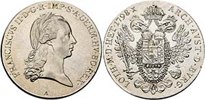 Franz II. 1792-1806-(1835) - Taler 1798 A ... 