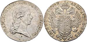 Franz II. 1792-1806-(1835) - 1/2 Taler 1795 ... 