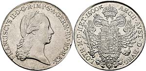 Franz II. 1792-1806-(1835) - 1/2 Taler 1800 ... 