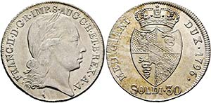 Franz II. 1792-1806-(1835) - 30 Soldi 1796 ... 