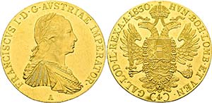 Franz I. (1792)-1806-1835 - 4 Dukaten 1830 A ... 