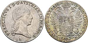 Franz I. (1792)-1806-1835 - 1/2 Taler 1818 A ... 
