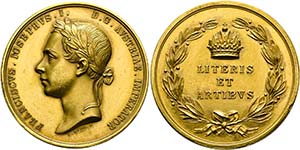 Franz Joseph 1848-1916 - AU-Medaille zu 12 ... 