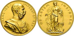 Franz Joseph 1848-1916 - AU-Staatsmedaille ... 