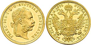 Franz Joseph 1848-1916 - Dukat 1875 Wien  ... 