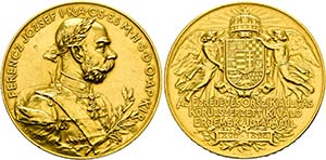 Franz Joseph 1848-1916 - AU-Preismedaille zu ... 