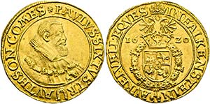 Paul Sixtus 1550-1621 - 5 Dukaten (17,62g) ... 