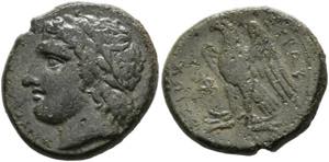 Syrakus - Bronze (12,83 g), Hiketas, ca. ... 