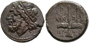 Syrakus - Bronze (6,83 g), Hieron II. ... 
