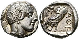 Athen - Tetradrachme (17,20 g), ca. 454-404 ... 