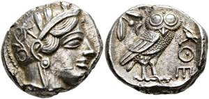 Athen - Tetradrachme (17,21 g), ca. 454-404 ... 