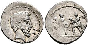 L. Titurius L.f. Sabinus - Denarius (3,41 ... 