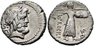 L. Procilius - Denarius (3,57 g), Roma, 80 ... 