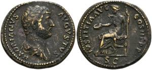 Hadrianus (117-138) - Dupondius (13,23 g), ... 