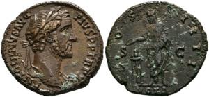 Antoninus Pius (138-161) - As (10,01 g), ... 