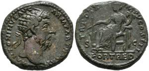 Marcus Aurelius (161-180) - Dupondius (13,82 ... 