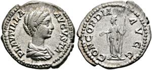 Plautilla (202-205/211) - Denarius (3,52 g), ... 