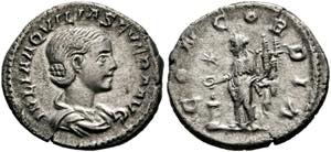 Aquilia Severa (220/221-222) - Denarius ... 