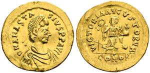 Anastasius I. (491-518) - Tremissis (1,42 ... 