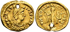 Anastasius I. (491-518) - Tremissis (1,36 ... 