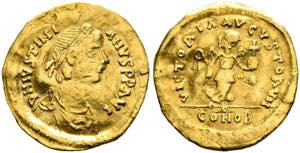 Iustinianus I. (527-565) - Tremissis (1,47 ... 