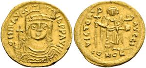 Mauricius Tiberius (582-602) - Solidus (4,46 ... 