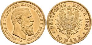 Friedrich III. 1888 - 20 Mark (7,94g) 1888 A ... 