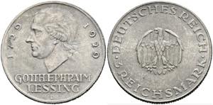 Weimarer Republik 1919-1933 - 3 Reichsmark ... 