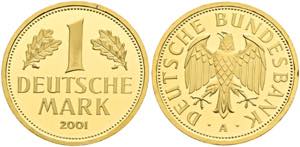 Bundesrepublik - 1 Deutsche Mark 2001 A, in ... 