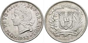 DOMINIKANISCHE REPUBLIK - Peso 1952  KM 22 ... 