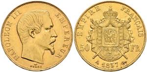 Napoleon III. 1852-1870 - 50 Francs (16,11g) ... 