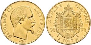 Napoleon III. 1852-1870 - 50 Francs 1857 A  ... 