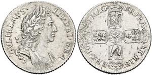 Wilhelm III. 1694-1702 - Shilling 1696 ... 