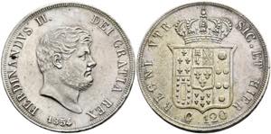 Ferdinand II. 1830-1859 - 120 Grana 1854 ... 