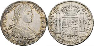 Ferdinand VII. 1808-1821 - 8 Reales 1809 Mo ... 