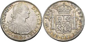 Carlos IV. 1788-1808 - 8 Reales 1805 JP Lima ... 
