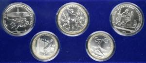 UdSSR - Lot 22 Stück; Silbermünzen ... 