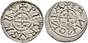Peter 1038-1044/1044-1046 - Denar (0,51g) o. ... 