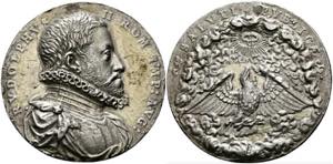 Rudolph II. 1576-1612 - Silbergußmedaille ... 
