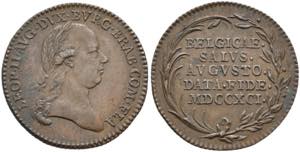 Leopold II. 1790-1792 - AE-Jeton (22mm) 1791 ... 