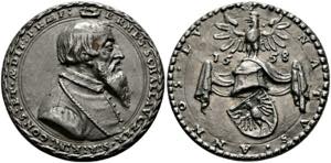 Wien - Zinnmedaille (31mm) 1558 auf den ... 
