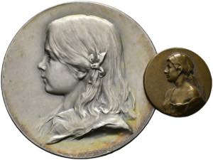 Wien - Lot 2 Stück; einseitige AR-Medaille ... 