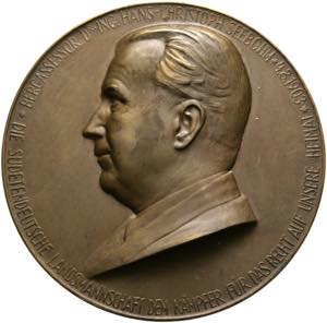 DEUTSCHLAND - Einseitige AE-Medaille 1956 ... 