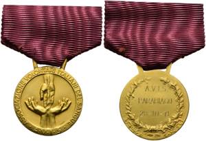 Mailand - AU-Medaille am Band o.J. von ... 